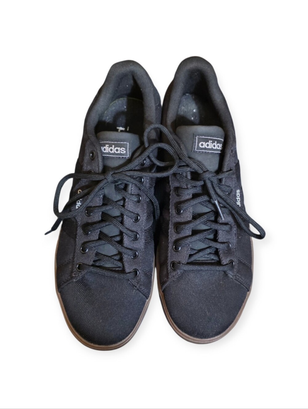 adidas Daily 3.0 Core Black Gum Sneakers Men's 8.5 Skate Shoes - Picture 3 of 7